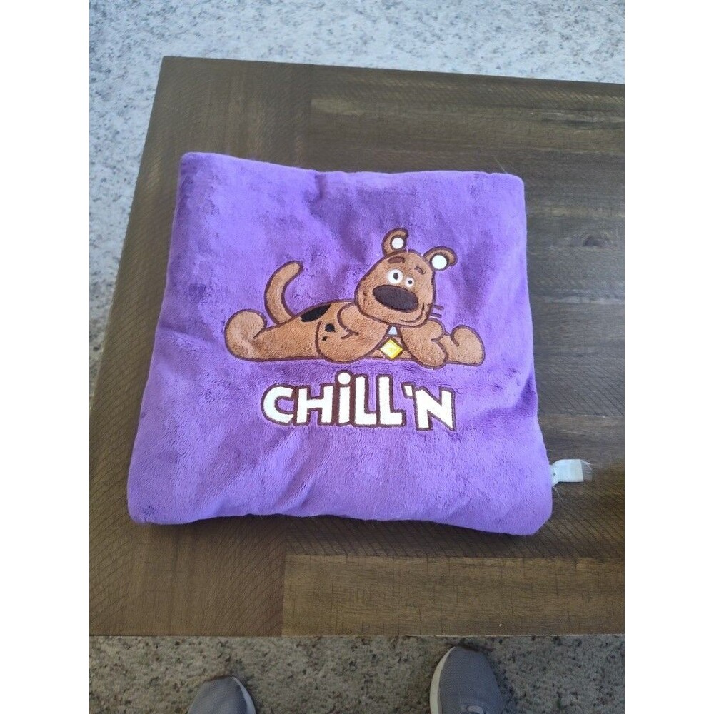 Vintage Purple Scooby Doo Plush Throw Pillow- Y2K Room Decor-